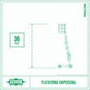 Plataforma Unipersonal 36 Pies, Eléctrica